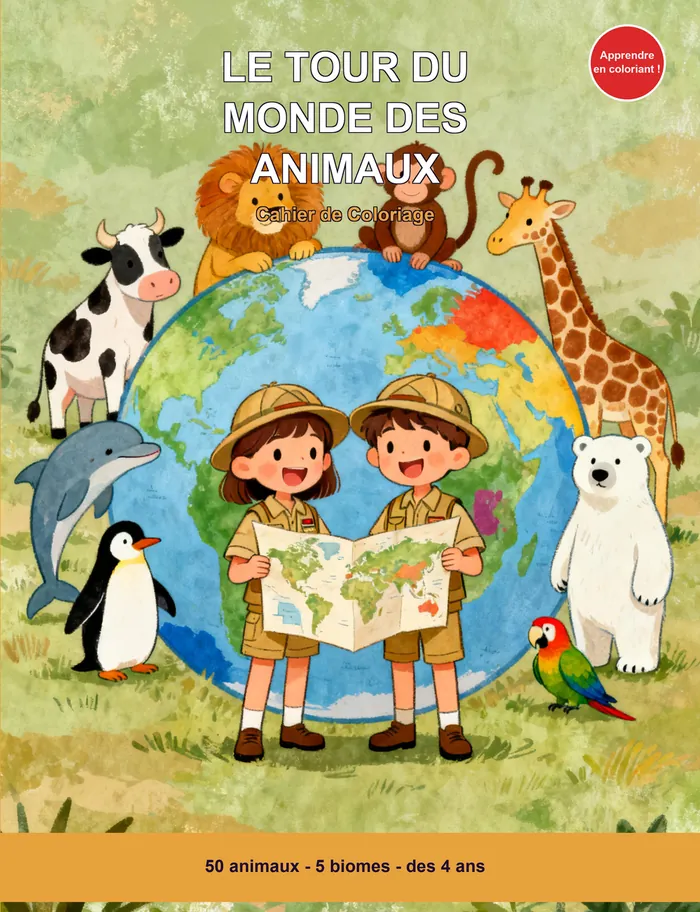 Couverture : Le Tour du Monde des Animaux