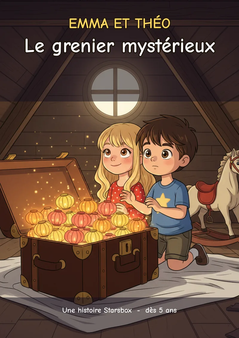 Couverture : Emma et Théo - Le grenier mystérieux