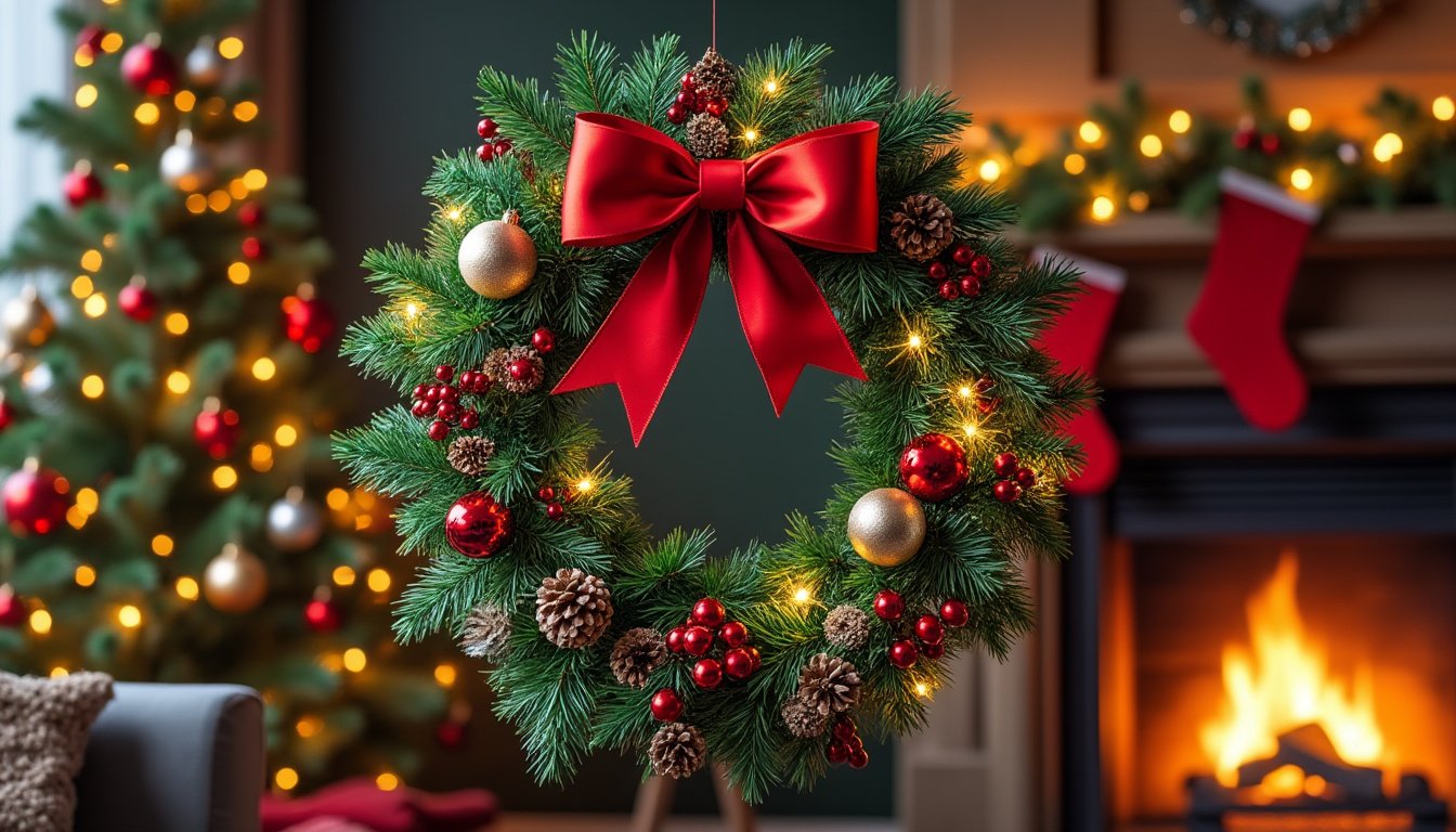 discover creative and festive diy christmas wreaths that will enhance your home decor this holiday season. learn how to make stunning wreaths using simple materials, perfect for adding a personal touch to your festive celebrations.