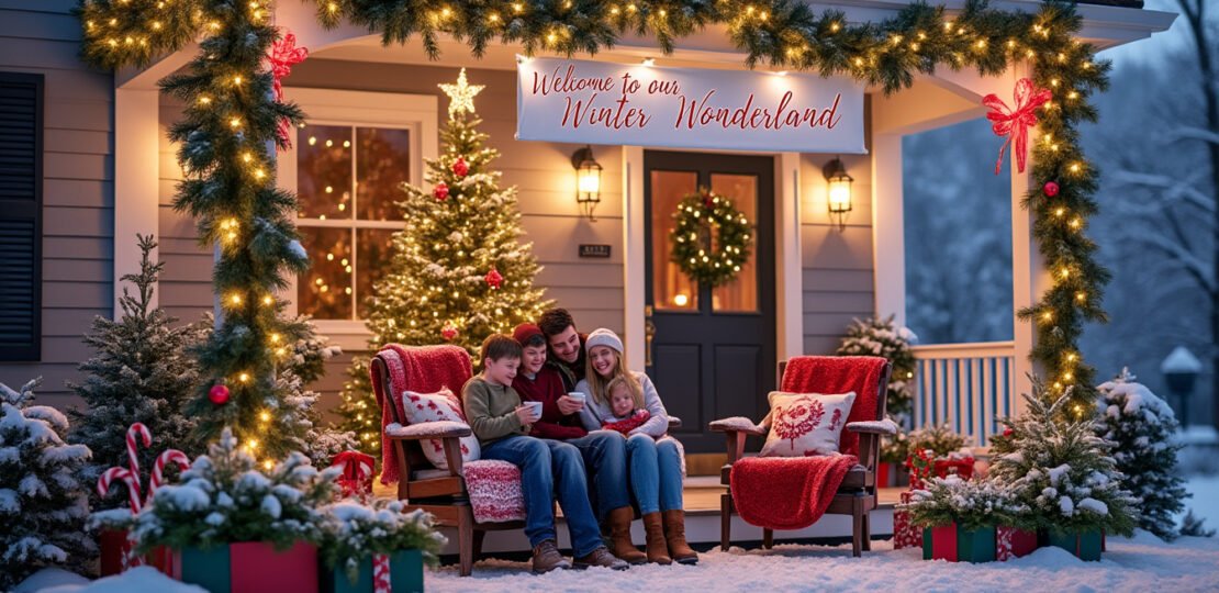 How to connect outdoor Christmas decorations: tips for a festive hospitality atmosphere