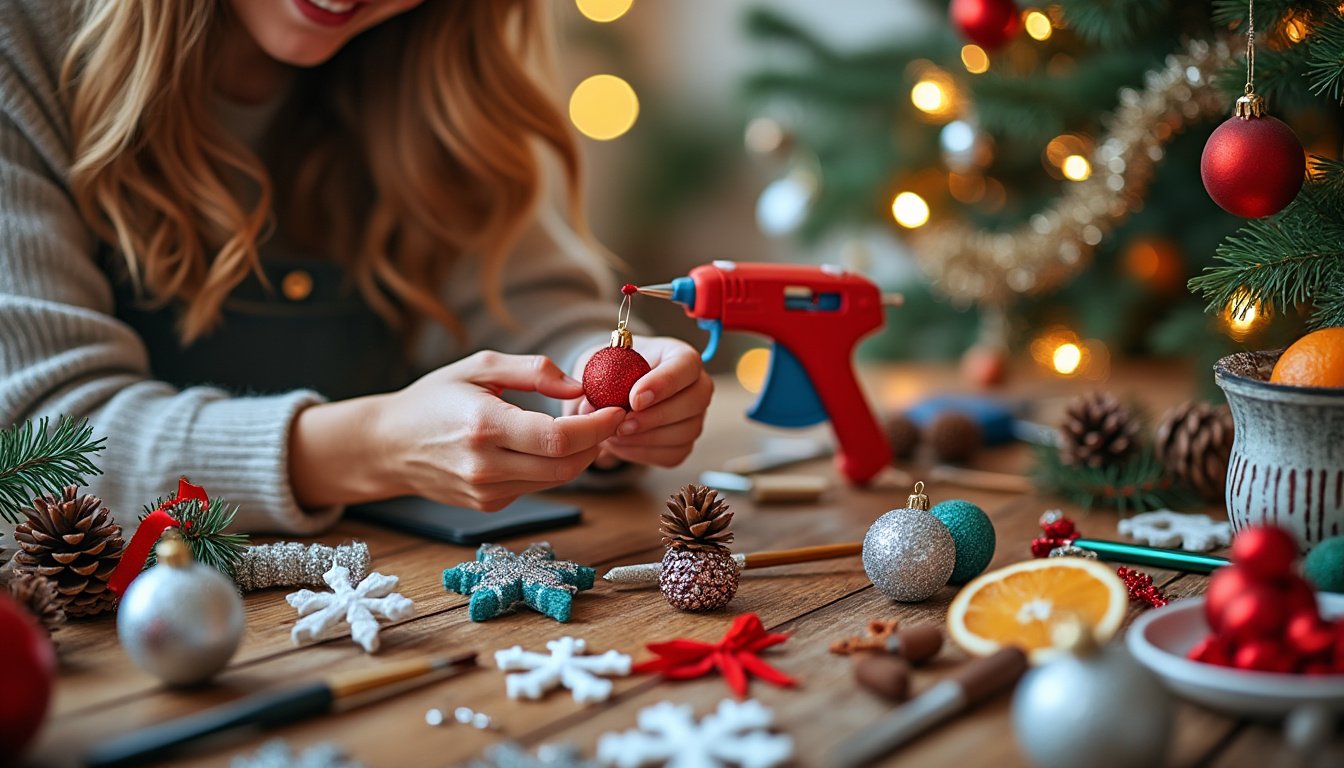 discover easy and creative ways to make your own christmas ornaments with our simple step-by-step guide. perfect for adding a personal touch to your holiday decorations and making cherished memories with family and friends.