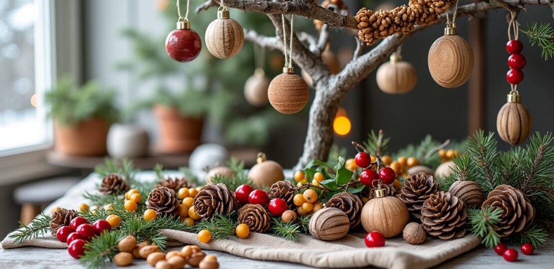 Using natural materials for stunning christmas crafts