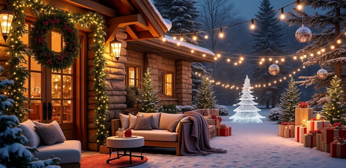 Christmas outdoor decoration ideas for hospitality venues