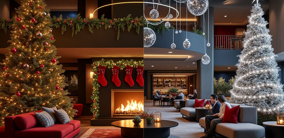 From traditional to modern: diverse christmas decoration themes for hotels