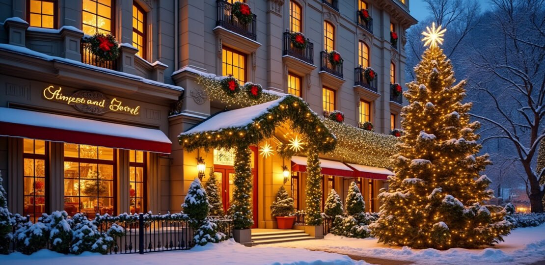 The role of lighting in Christmas decorations for hotels