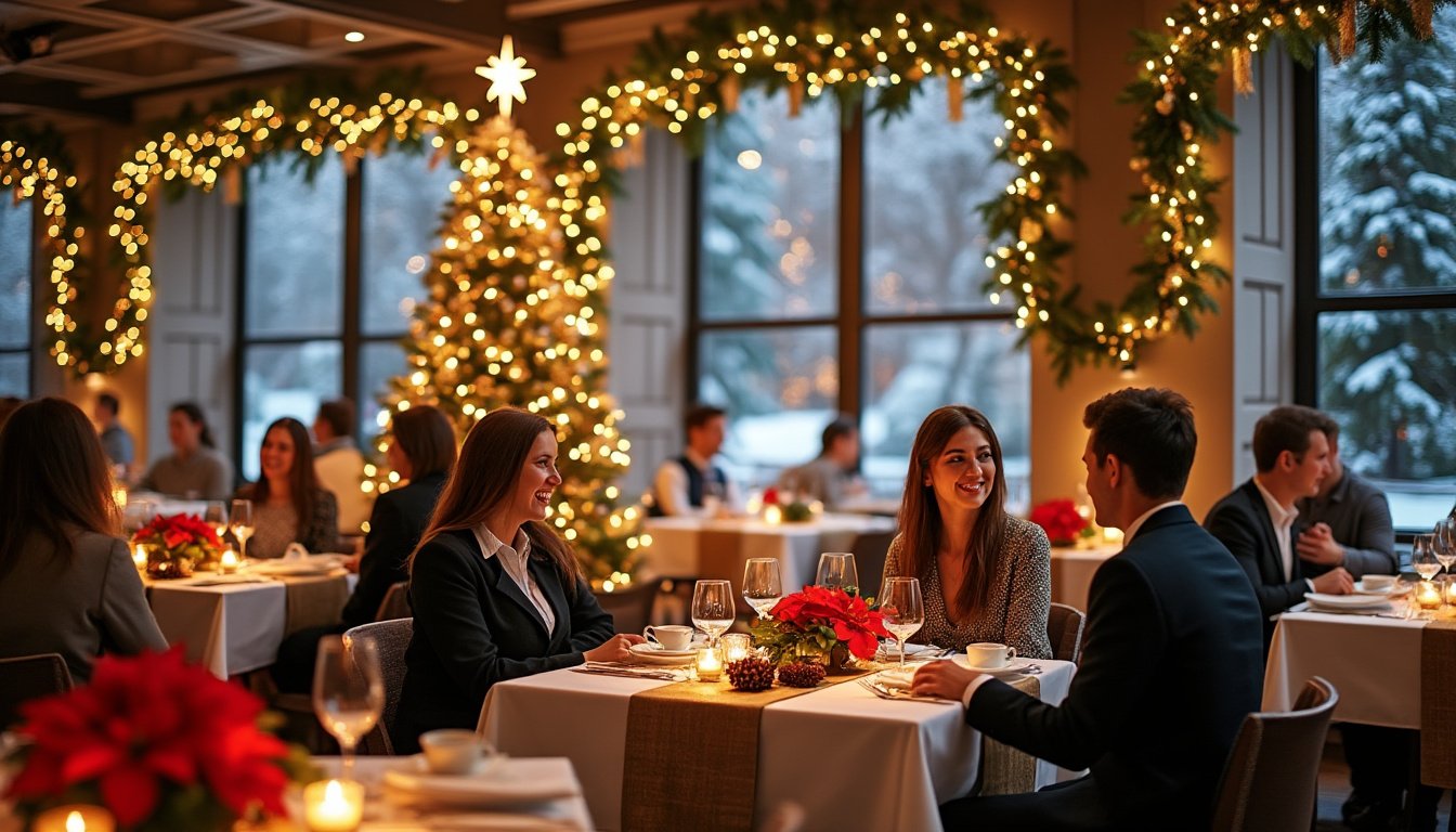 discover the latest christmas decor trends tailored for restaurants and cafes. from festive table settings to enchanting lighting ideas, elevate your holiday ambiance and delight your patrons this season with our expert tips and creative inspiration.