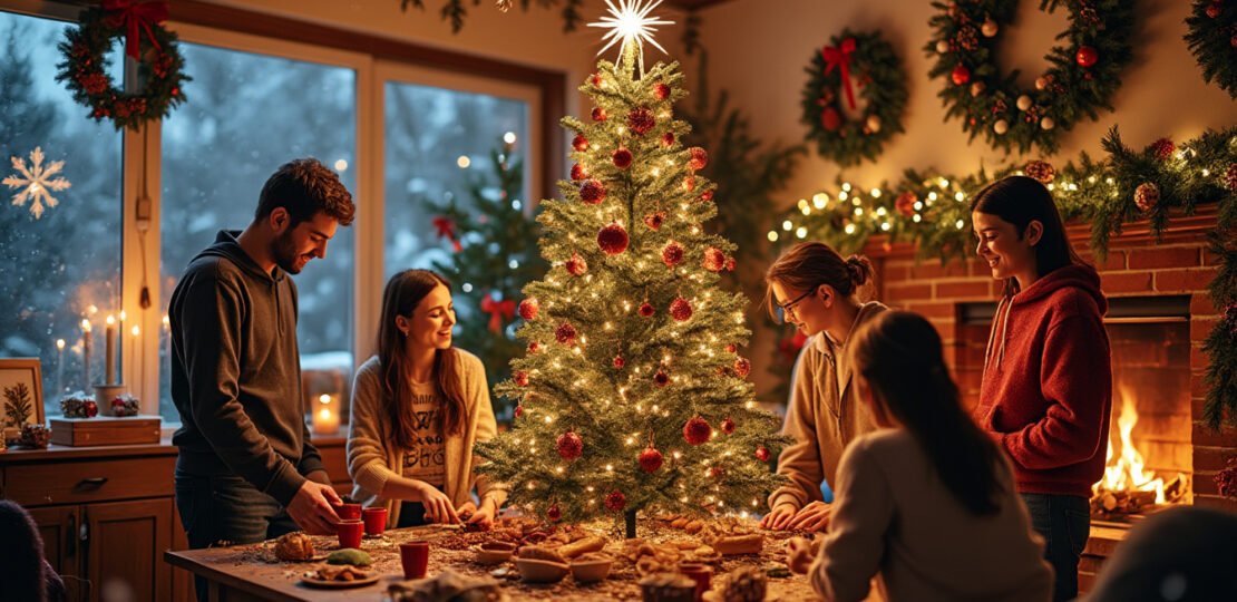 Créer une ambiance festive : décorations de Noël à réaliser avec votre équipe