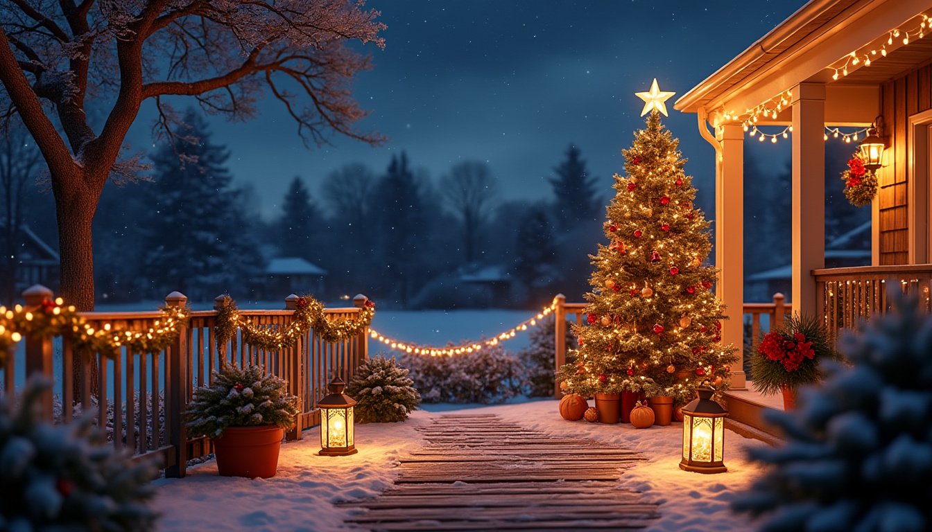 discover effective ways to illuminate your outdoor space for christmas with stunning lighting ideas and festive decorations. transform your garden or patio into a winter wonderland and create a warm, inviting atmosphere for the holiday season.