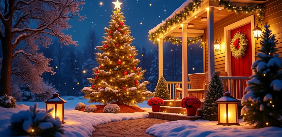 Effective ways to illuminate your outdoor space for Christmas