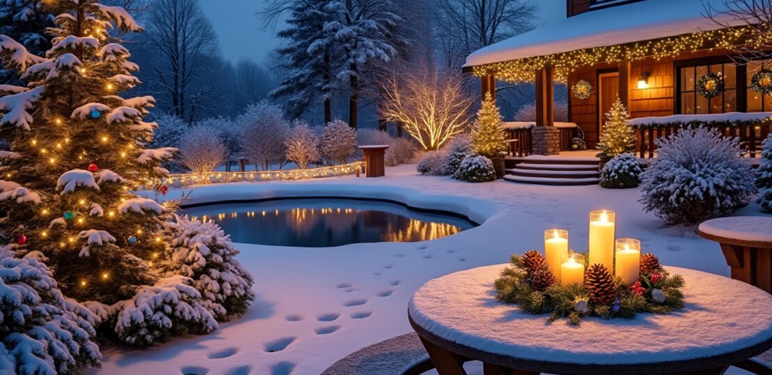 Incorporating nature in your outdoor Christmas lighting