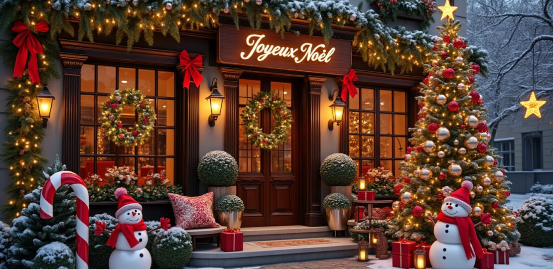 Inspirations de décoration de Noël à faire soi-même pour l’intérieur et l’extérieur de votre hôtel