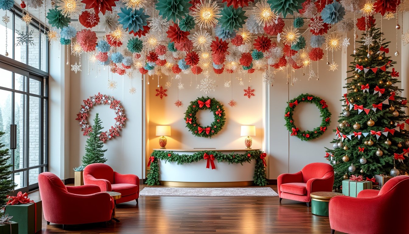 discover creative paper decoration inspirations for enhancing your hotel's common areas this christmas. transform your space with unique and festive designs that bring joy to your guests and create a warm holiday atmosphere.