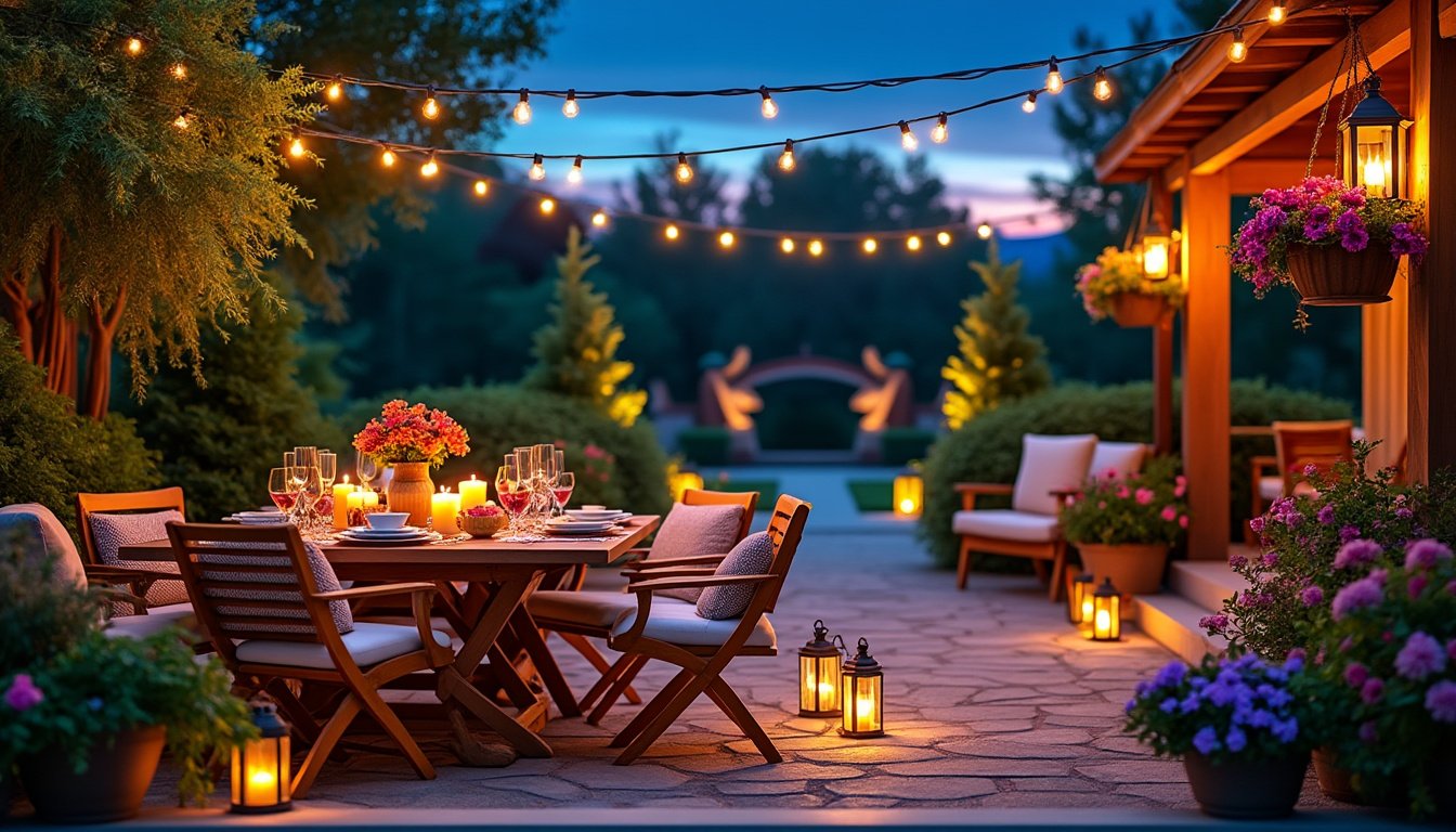 discover how to transform your outdoor space into a breathtaking haven with festive lighting ideas. from twinkling fairy lights to vibrant lanterns, learn tips and tricks to maximize your outdoor area’s ambiance and create a perfect setting for gatherings and celebrations.