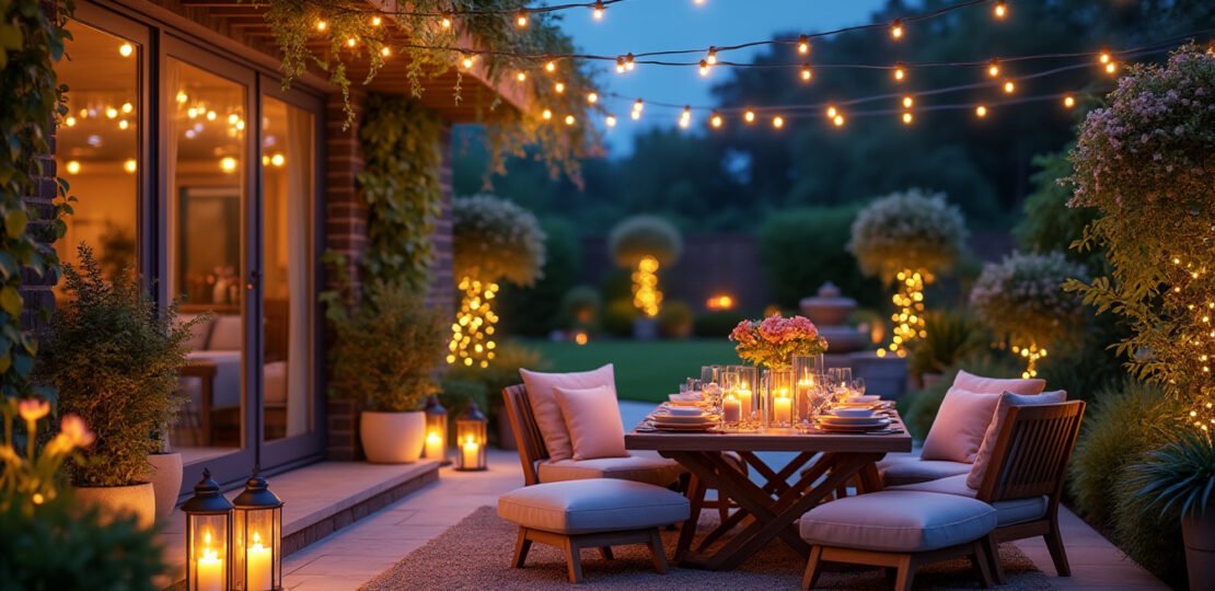 Maximizing your outdoor area with festive lighting