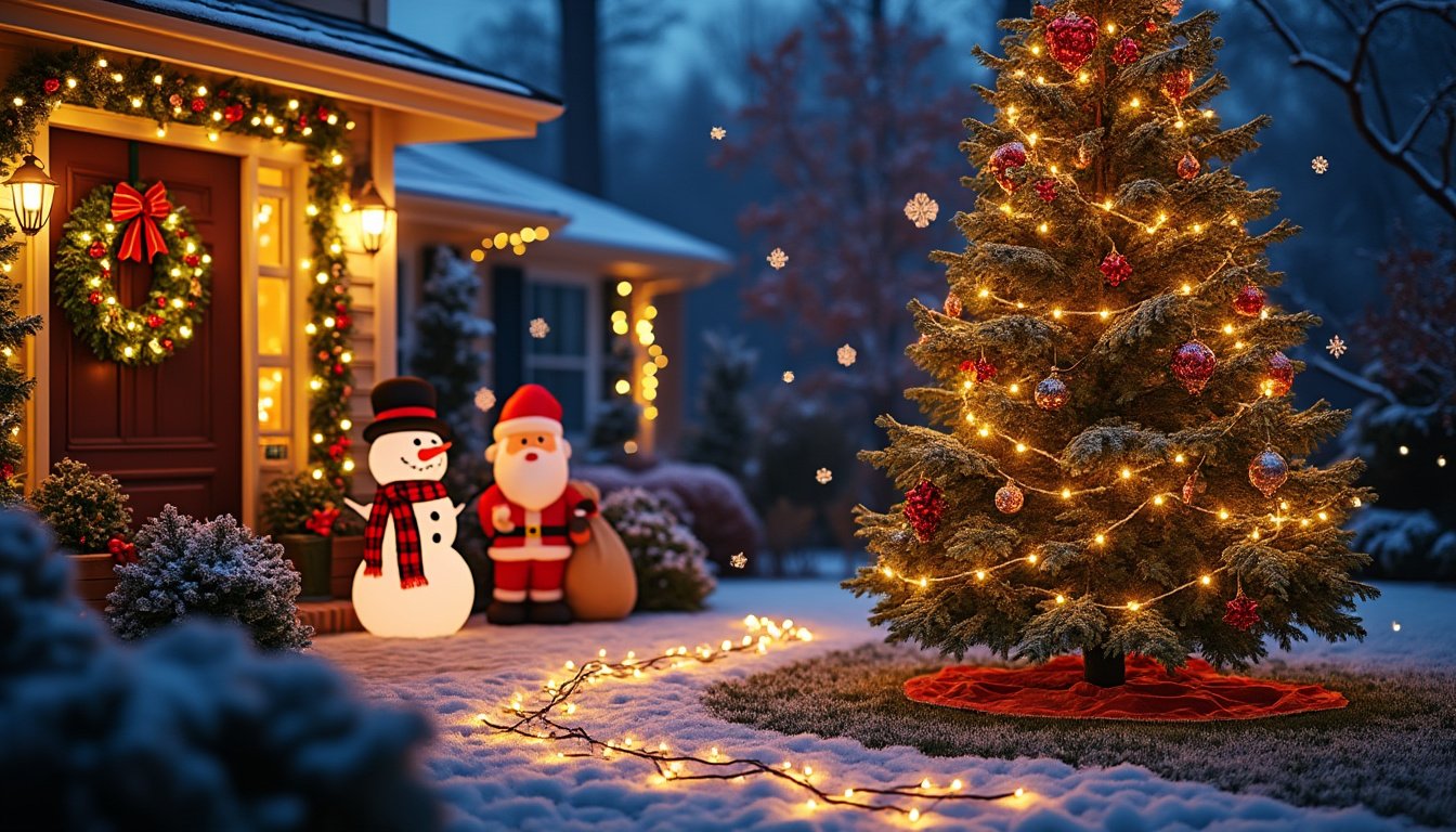 discover the must-have outdoor holiday decorations for this season that will transform your home into a festive wonderland. from twinkling lights to unique lawn ornaments, find inspiration to elevate your holiday spirit and impress your neighbors.