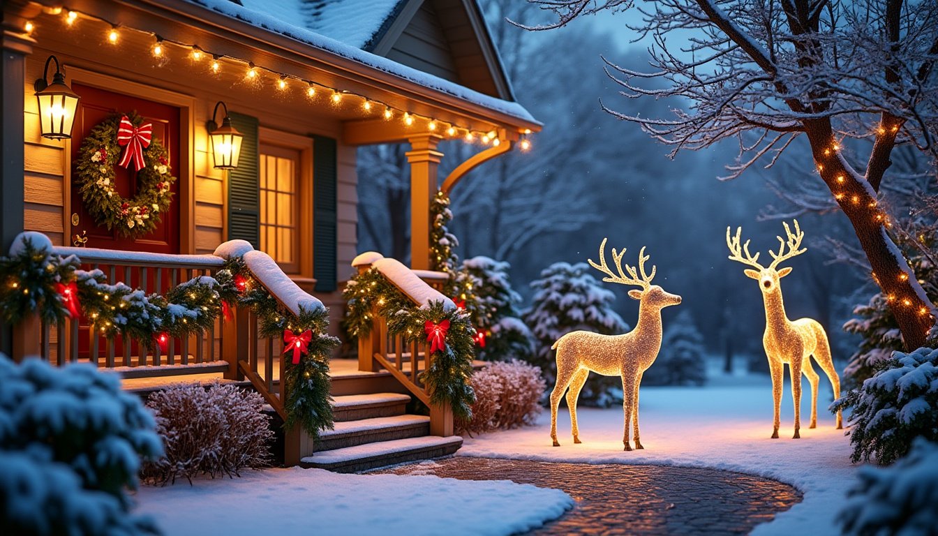 discover the ultimate outdoor christmas decoration ideas to transform your home into a festive wonderland. from elegant lights to charming displays, find inspiration for creating a magical holiday atmosphere that will delight your neighbors and guests this season.