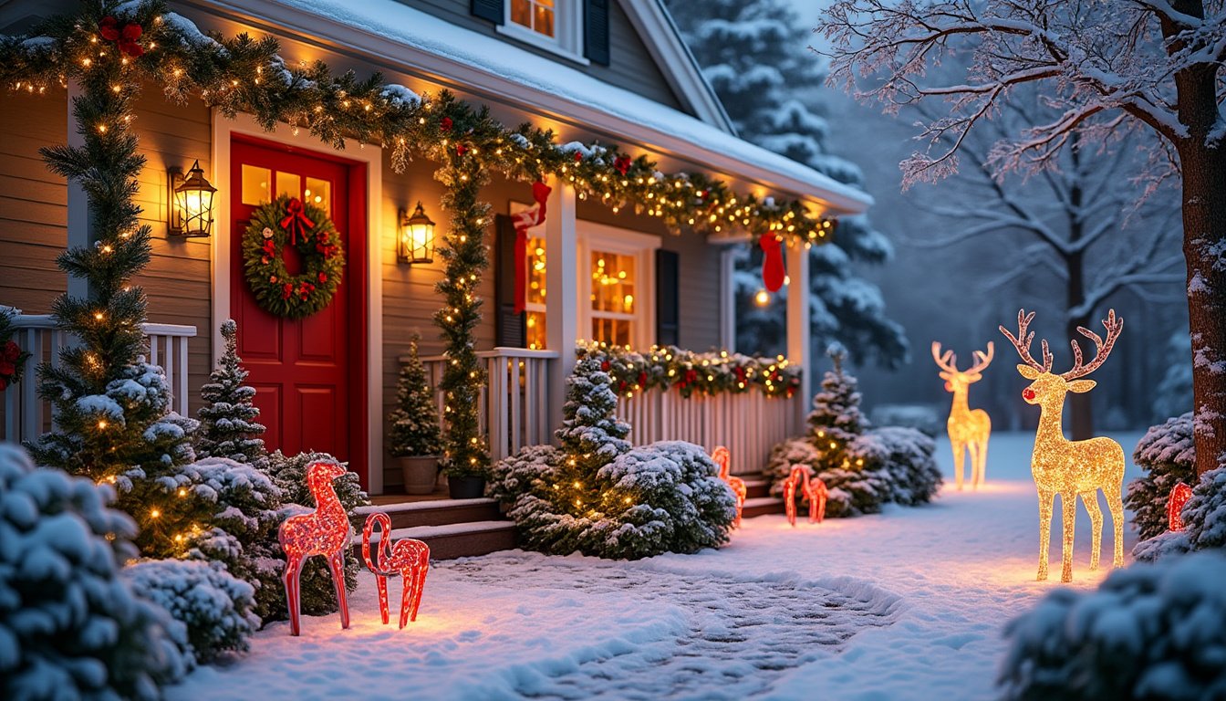 discover the most enchanting outdoor christmas decoration ideas to transform your home into a festive wonderland. from stunning lights to creative displays, find inspiration to create a warm, welcoming atmosphere this holiday season.