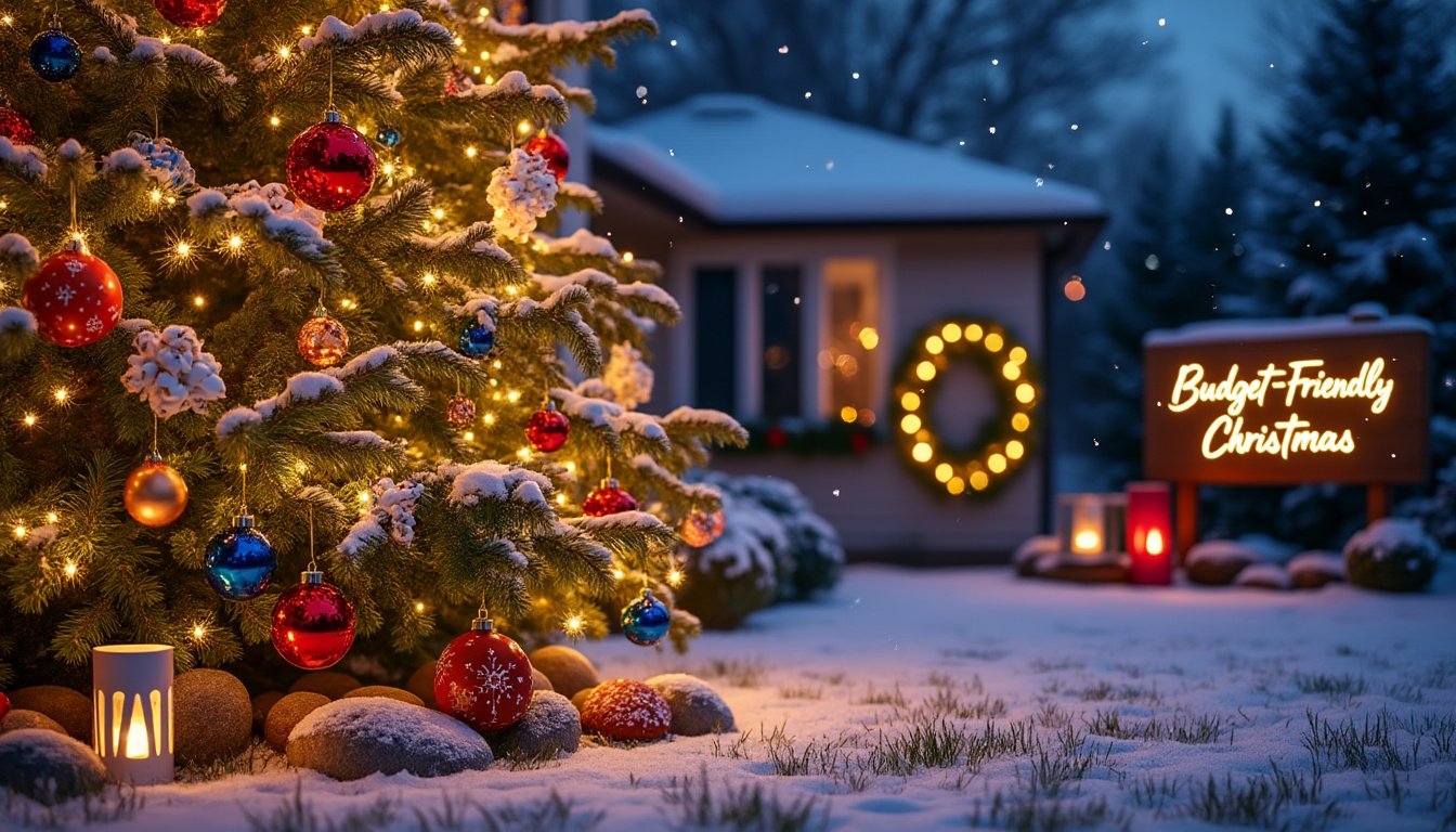 discover budget-friendly outdoor christmas decoration tips that will transform your home into a festive wonderland without breaking the bank. from diy ideas to affordable lighting options, make your holiday season bright and cheerful.