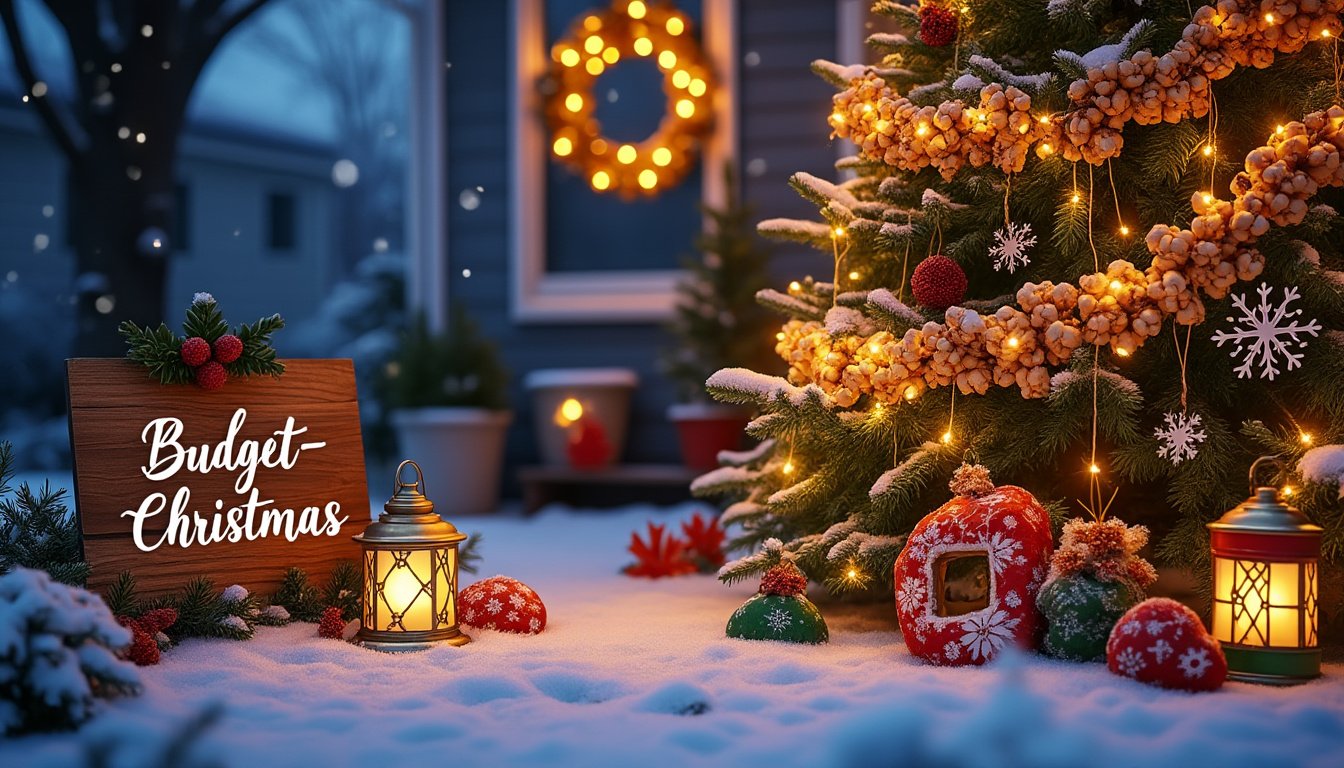 discover budget-friendly outdoor christmas decoration tips to transform your home into a festive wonderland without breaking the bank. get creative ideas and practical advice for an enchanting holiday display!