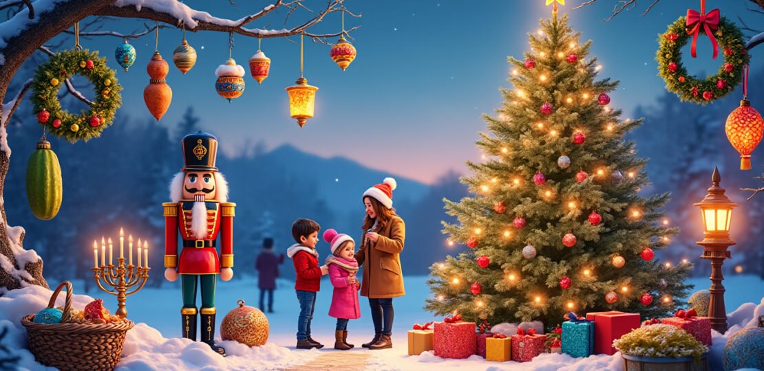 Celebrating diversity through outdoor christmas decorations