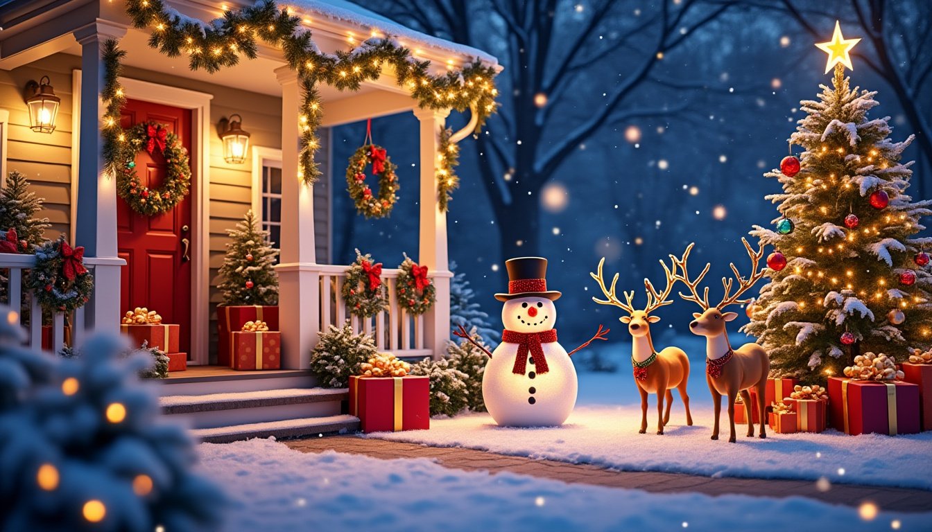 explore innovative and charming creative themes for your outdoor christmas decorations. transform your winter wonderland with unique ideas that will enchant neighbors and guests alike, making your festive season truly unforgettable.