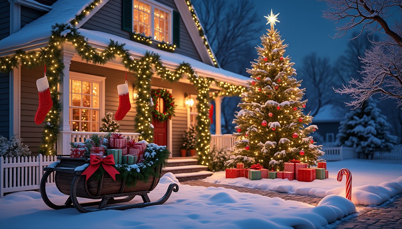 discover the essential elements for creating the perfect outdoor christmas decor. from twinkling lights to festive ornaments, transform your holiday space into a winter wonderland that delights your family and neighbors alike.