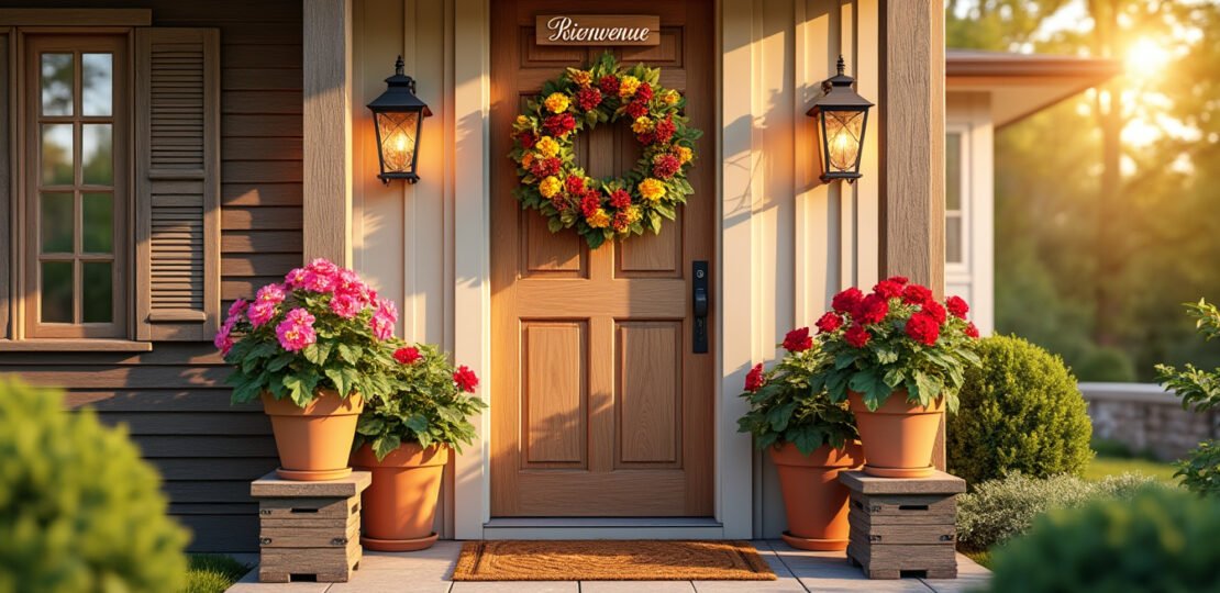 How to create a welcoming entrance with outdoor decor