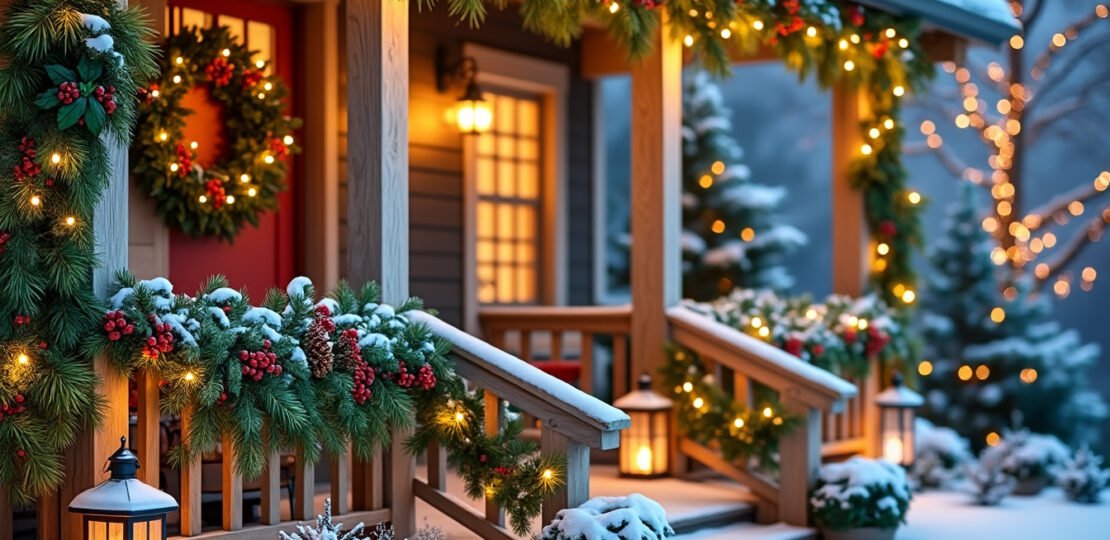 Inspiration from nature for outdoor christmas decorations