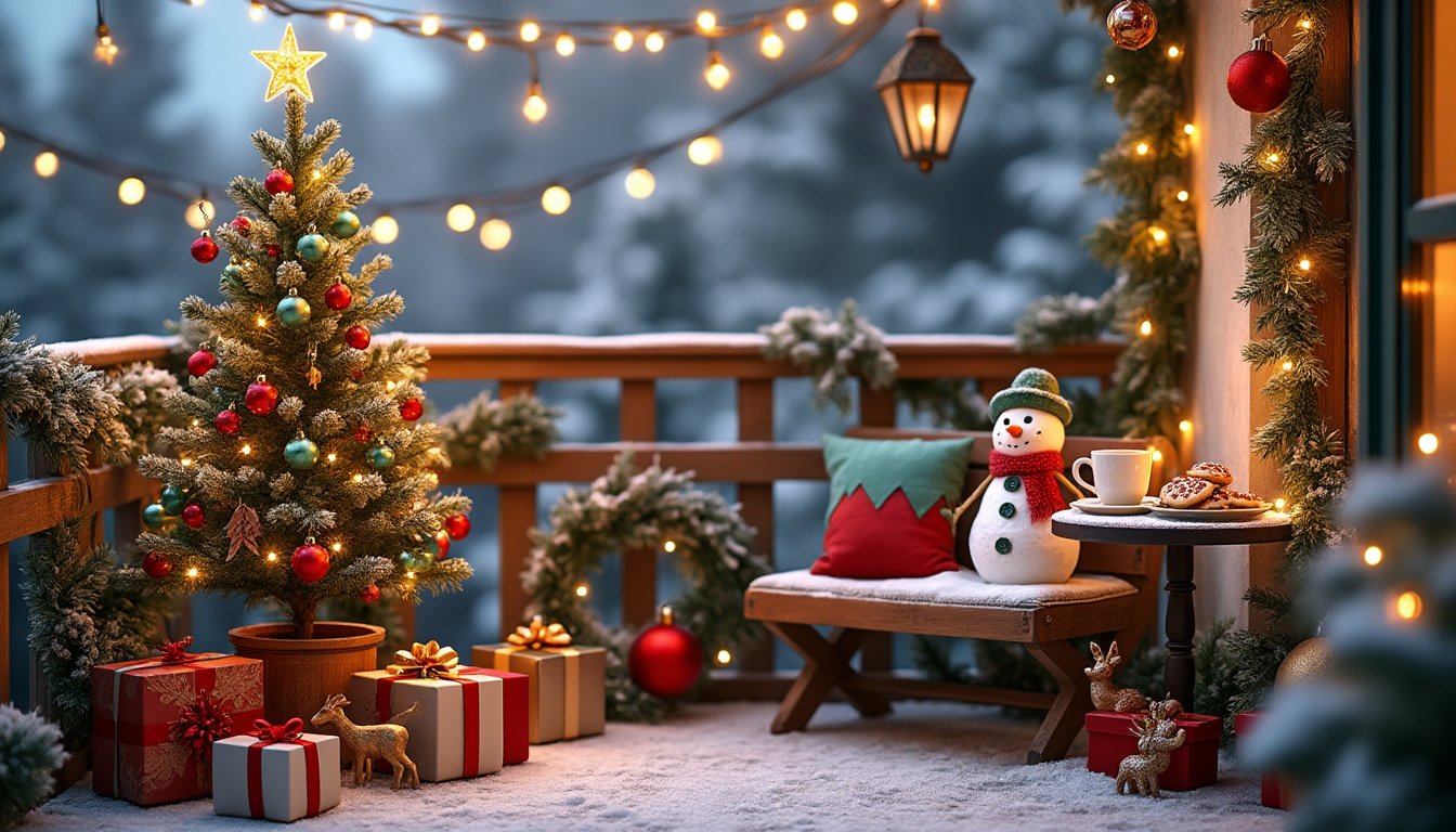 discover creative ways to maximize small spaces with festive outdoor christmas decor. transform your limited outdoor area into a magical winter wonderland that spreads holiday cheer and joy, while making the most of every inch!