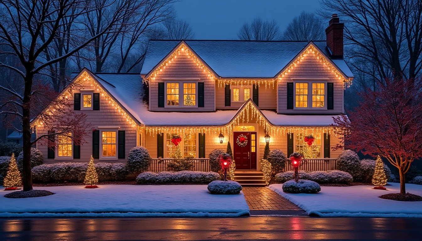 discover the art of layering outdoor christmas lights to create a stunning festive display. learn expert tips on design, color coordination, and strategic placement to enchant your home and neighborhood this holiday season.