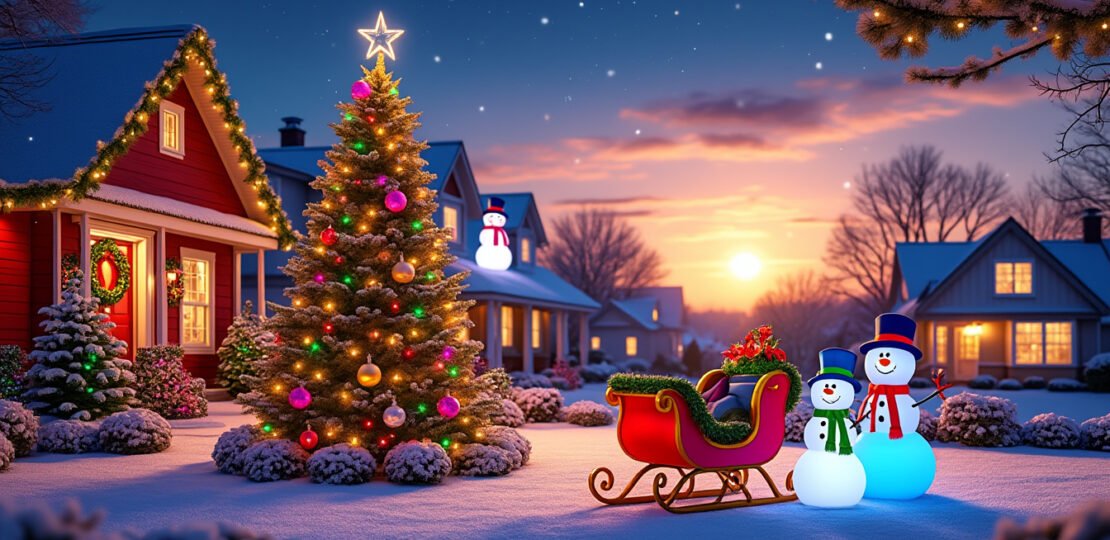 The impact of color in outdoor christmas design