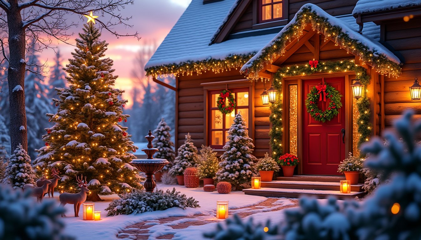 transform your yard into a winter wonderland with stunning outdoor christmas decorations. discover enchanting lights, festive ornaments, and creative displays that will make your home shine brightly this holiday season.