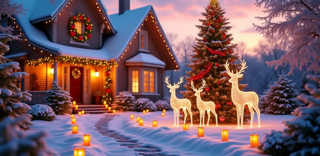 Transform your yard with beautiful outdoor christmas decorations